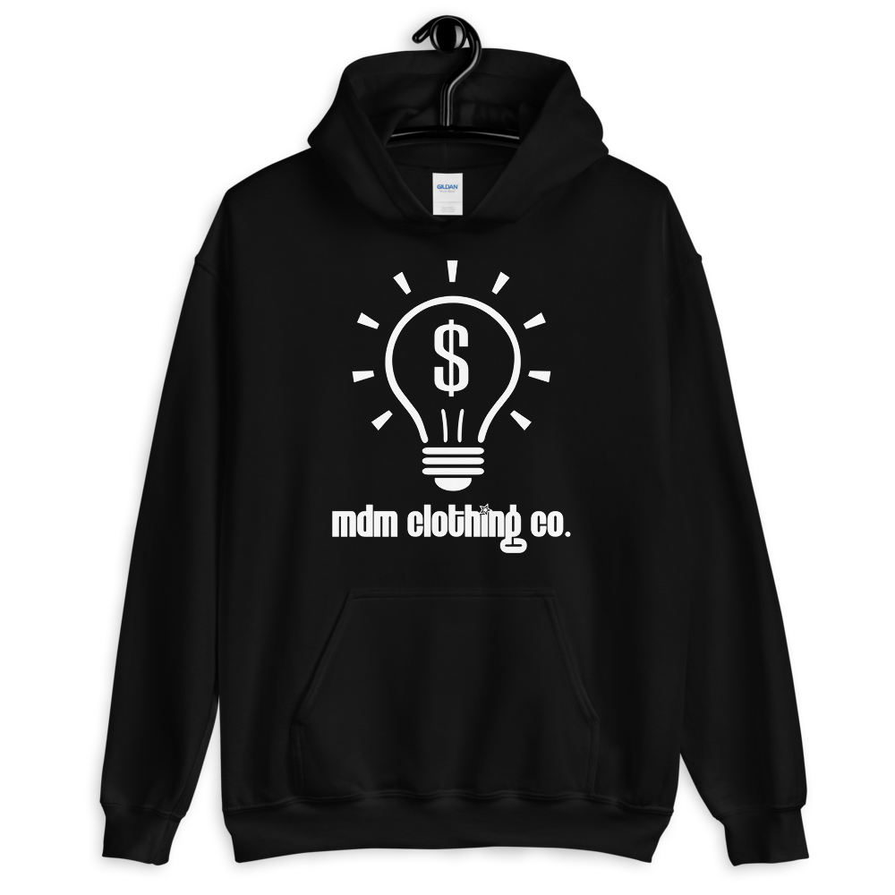 MDM Clothing Co. White Text Hoodie