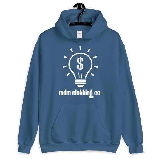 MDM Clothing Co. White Text Hoodie