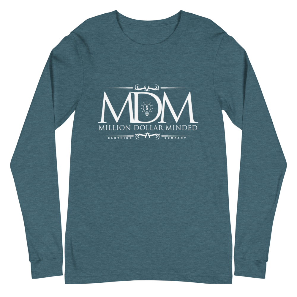 MDM Classy White Text Long Sleeve Tee