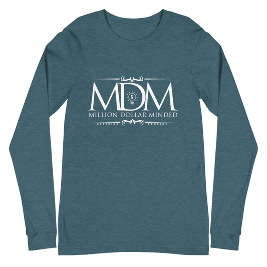 MDM Classy White Text Long Sleeve Tee