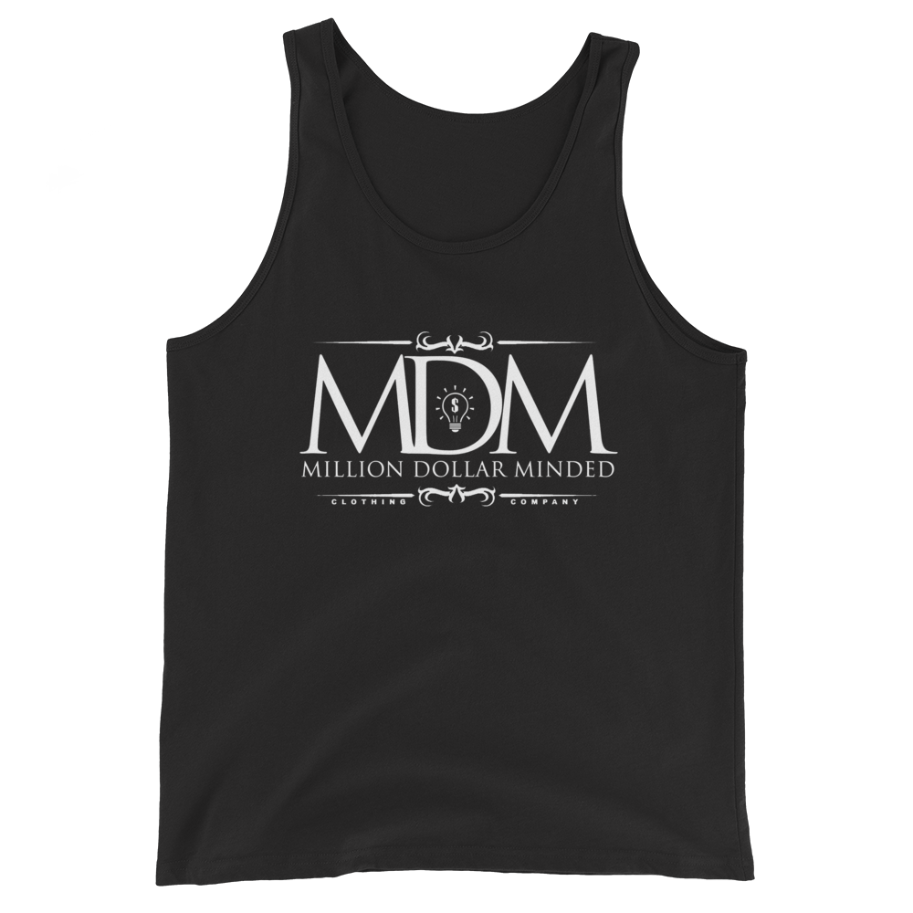 MDM Classy White Text Tank Top