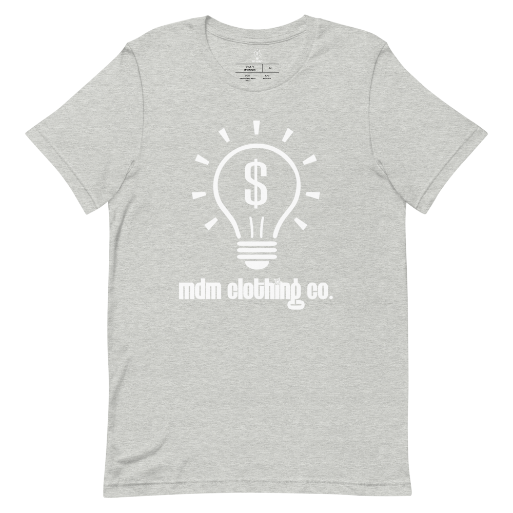 MDM Clothing Co. White Text Short-Sleeve T-Shirt