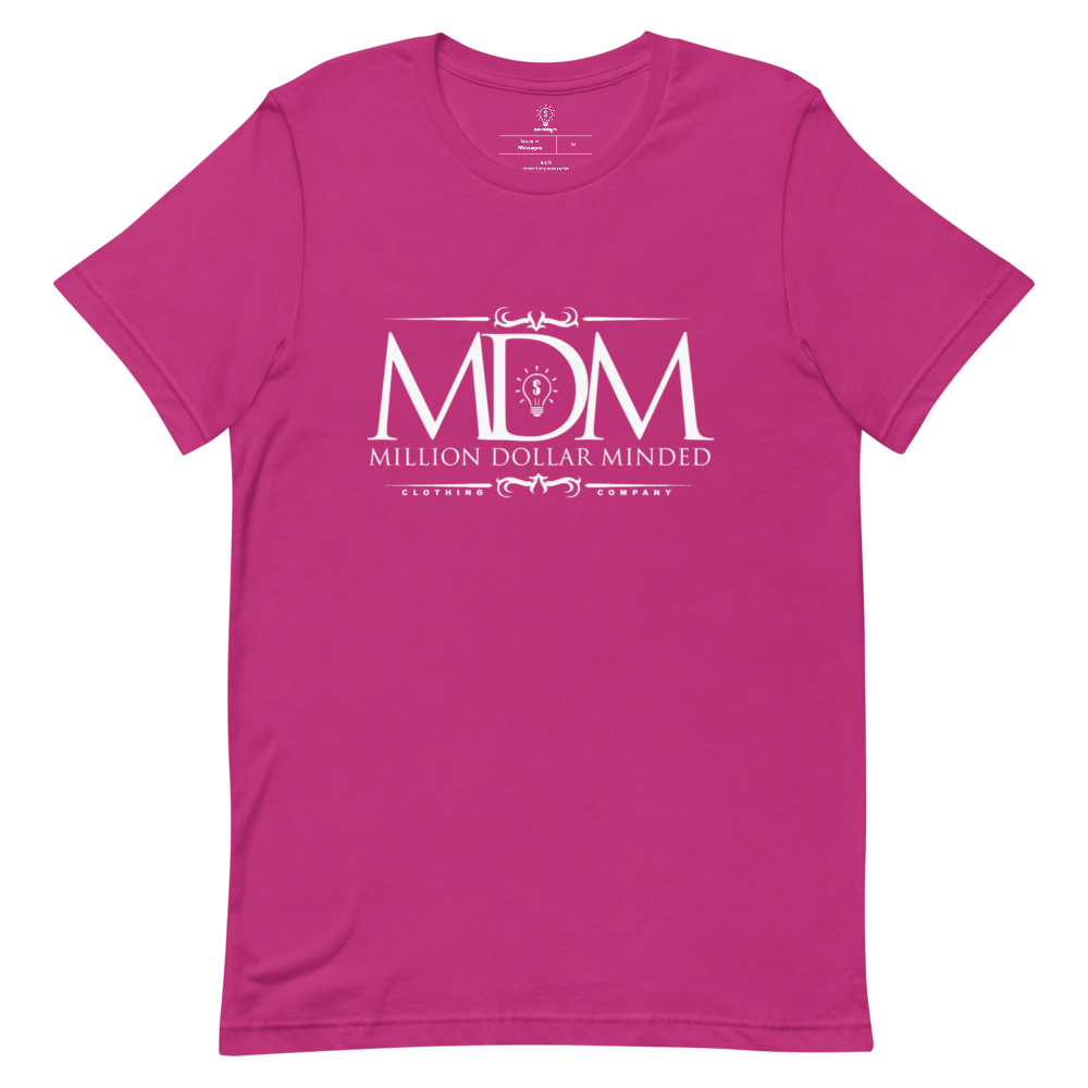 MDM Classy White Text Short-Sleeve T-Shirt