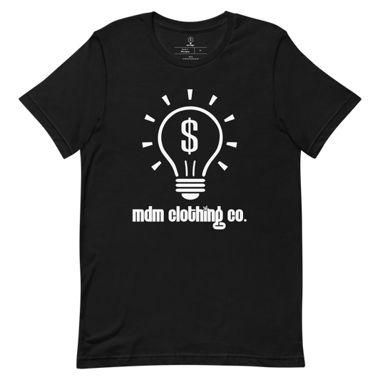 MDM Clothing Co. White Text Short-Sleeve T-Shirt