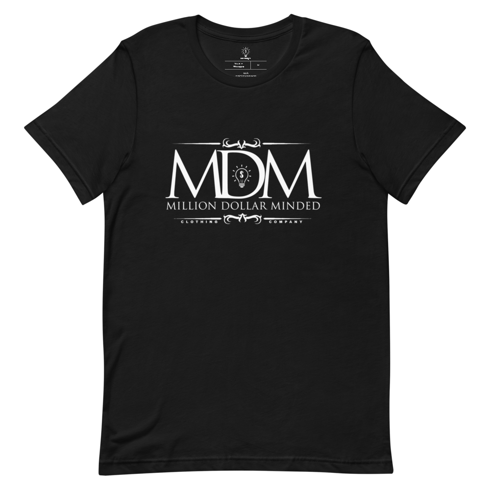 MDM Classy White Text Short-Sleeve T-Shirt