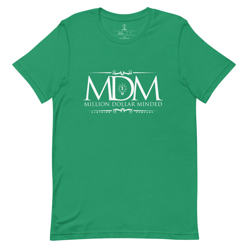 MDM Classy White Text Short-Sleeve T-Shirt