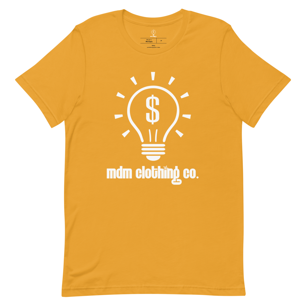 MDM Clothing Co. White Text Short-Sleeve T-Shirt