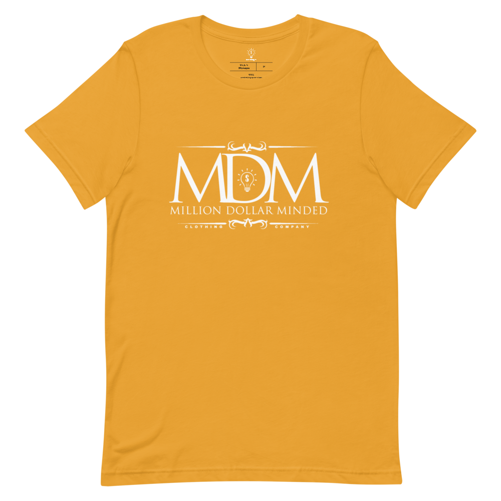 MDM Classy White Text Short-Sleeve T-Shirt