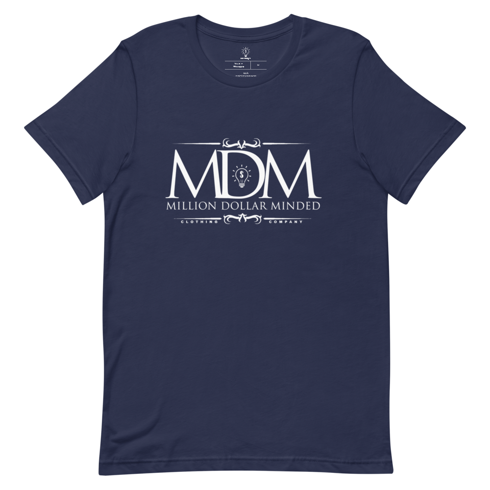 MDM Classy White Text Short-Sleeve T-Shirt