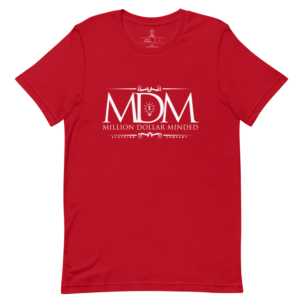 MDM Classy White Text Short-Sleeve T-Shirt