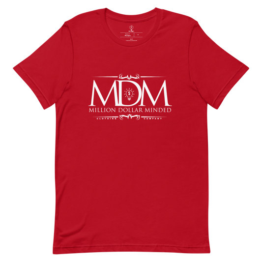 MDM Classy White Text Short-Sleeve T-Shirt