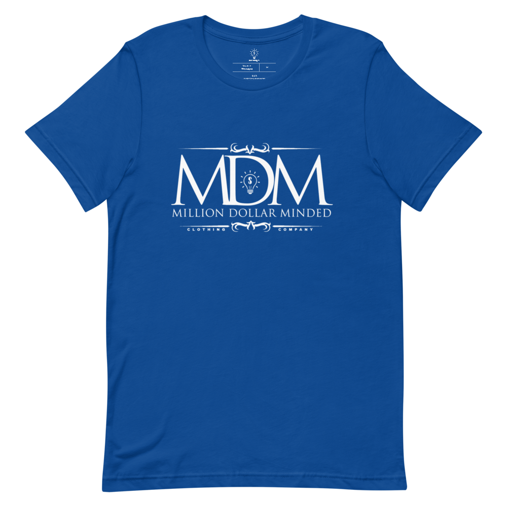 MDM Classy White Text Short-Sleeve T-Shirt