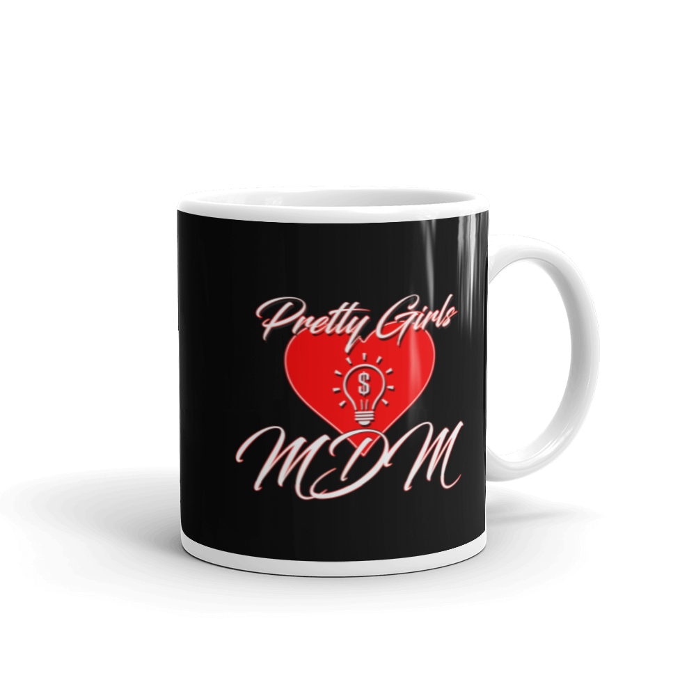 Pretty Girls Love MDM Black Coffee Mug