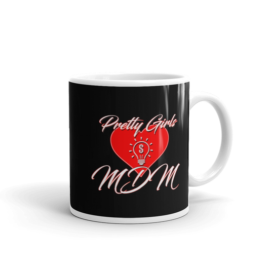 Pretty Girls Love MDM Black Coffee Mug