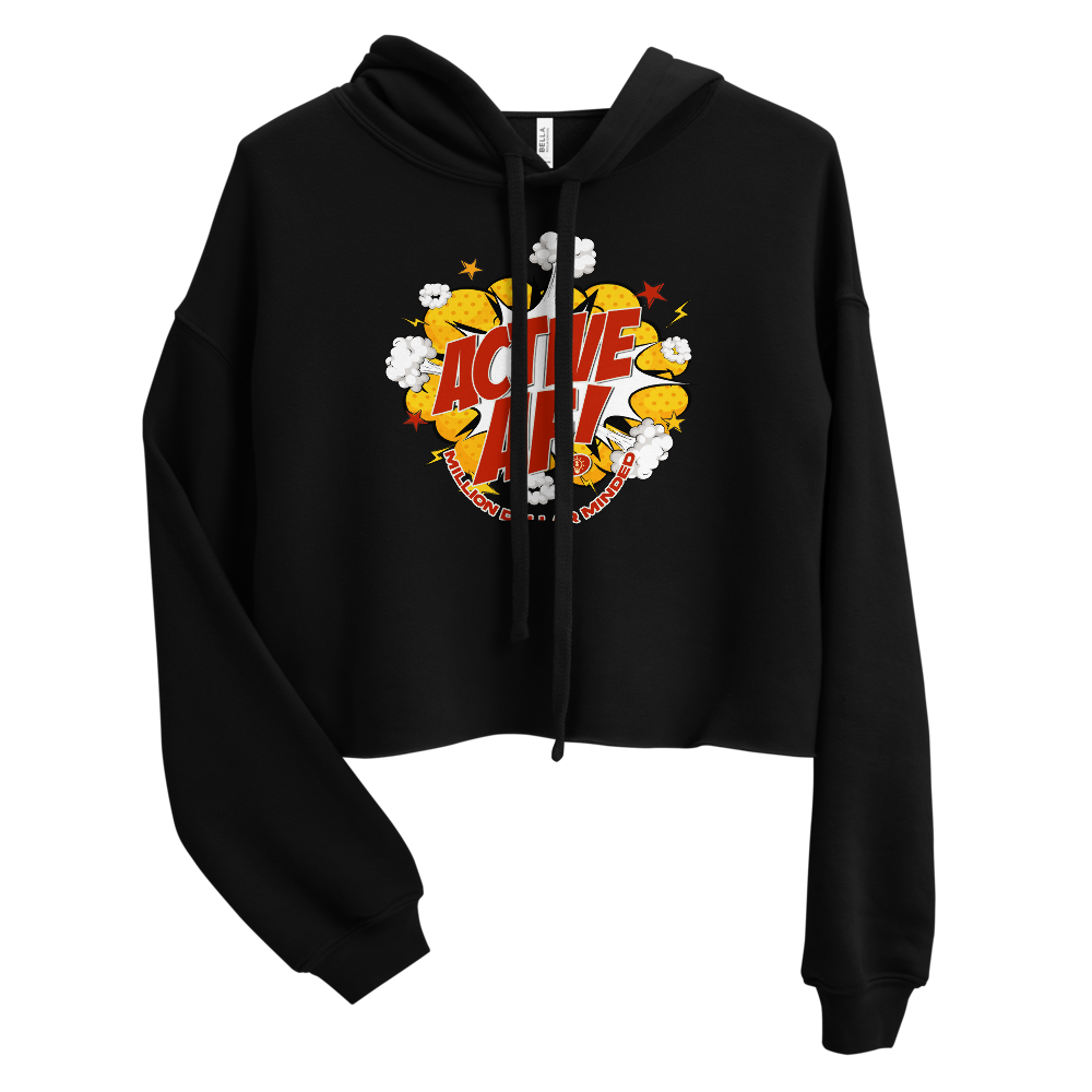 Active AF Animated Crop Hoodie