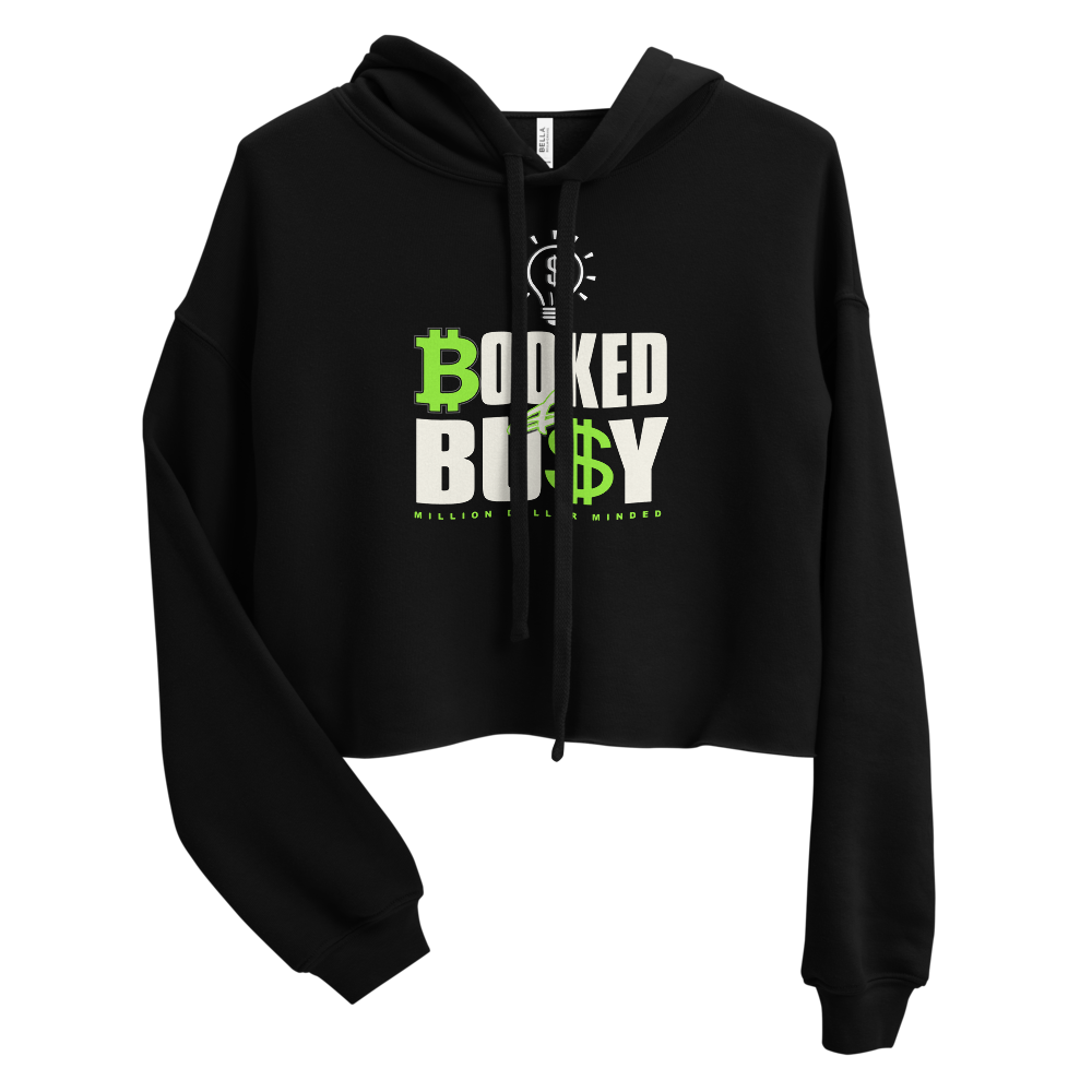 Booked & Busy Crop Hoodie