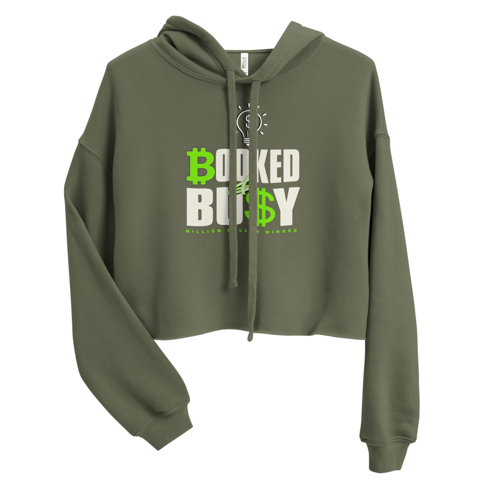 Booked & Busy Crop Hoodie