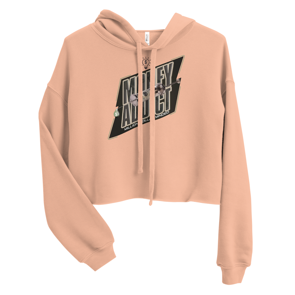 Money Addict Crop Hoodie