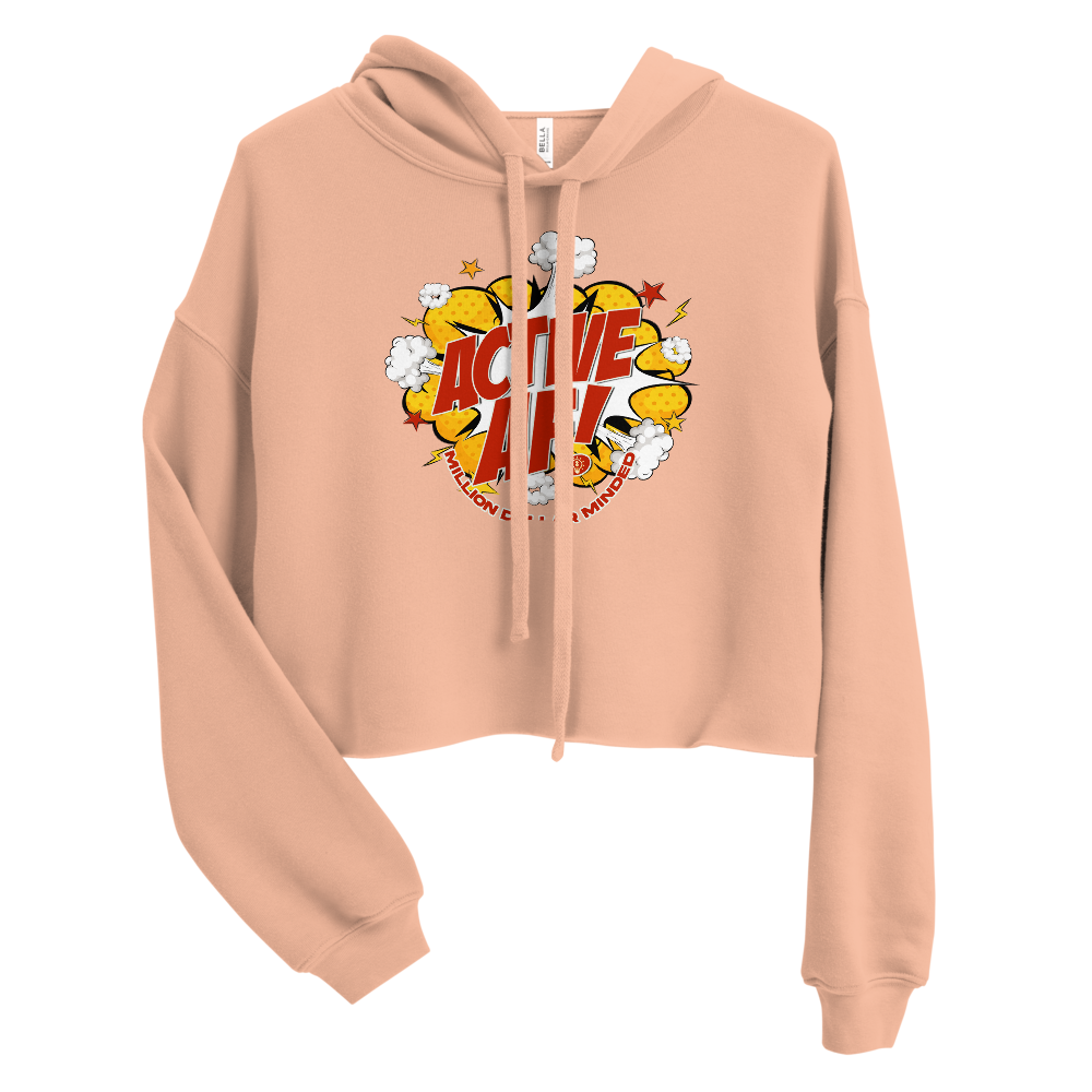 Active AF Animated Crop Hoodie