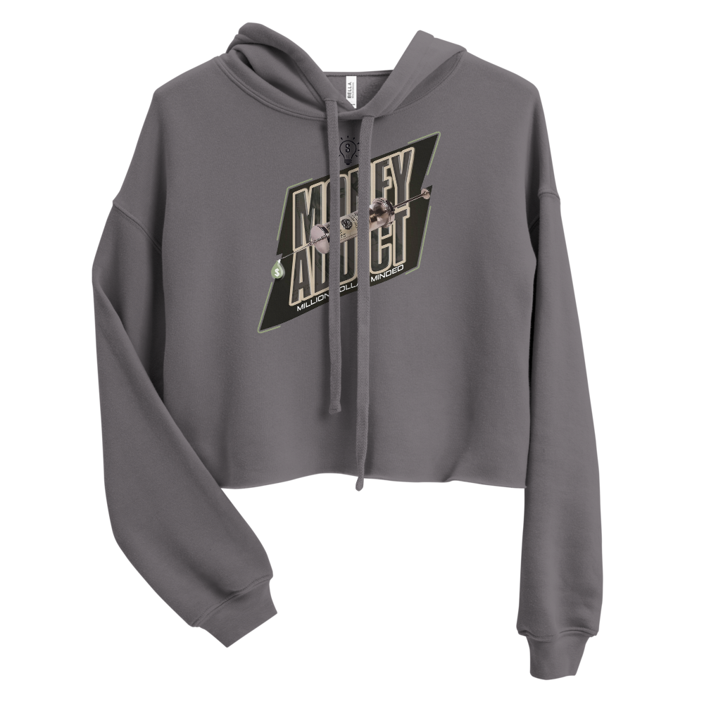 Money Addict Crop Hoodie