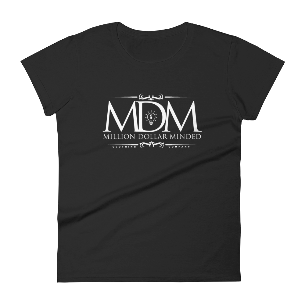 MDM Classy White Text Women's Short-Sleeve T-Shirt
