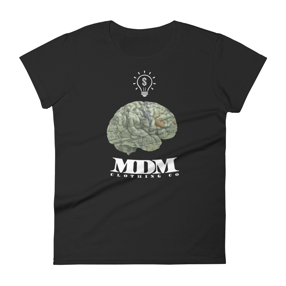 MDM Money On My Mind White Text Women's Short-Sleeve T-Shirt