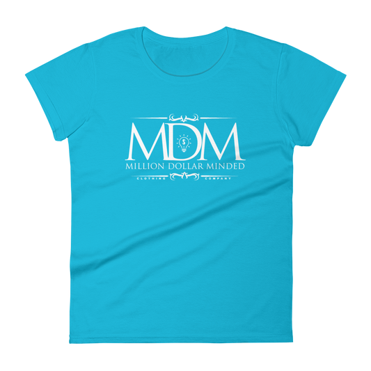MDM Classy White Text Women's Short-Sleeve T-Shirt