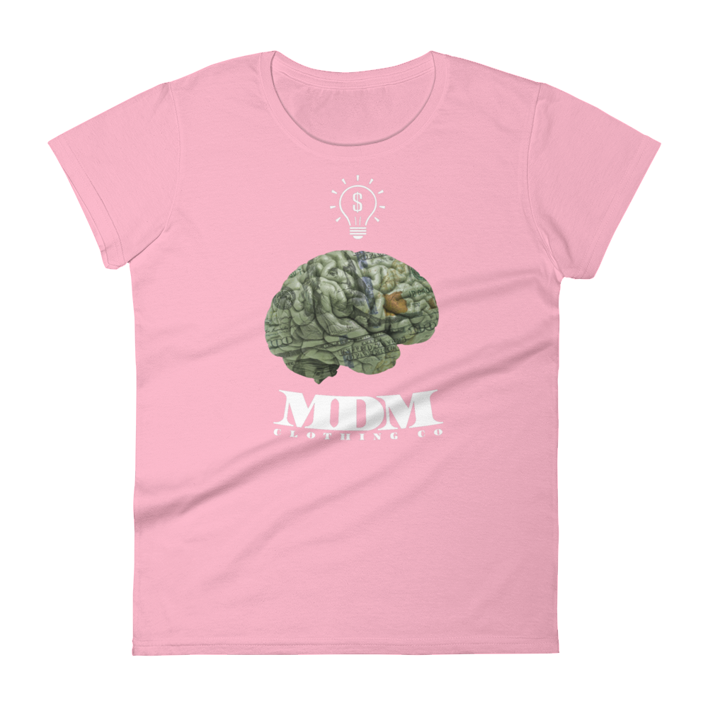 MDM Money On My Mind White Text Women's Short-Sleeve T-Shirt