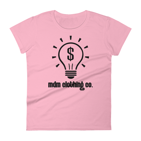 MDM Clothing Co. Black Text Women's Short-Sleeve T-Shirt