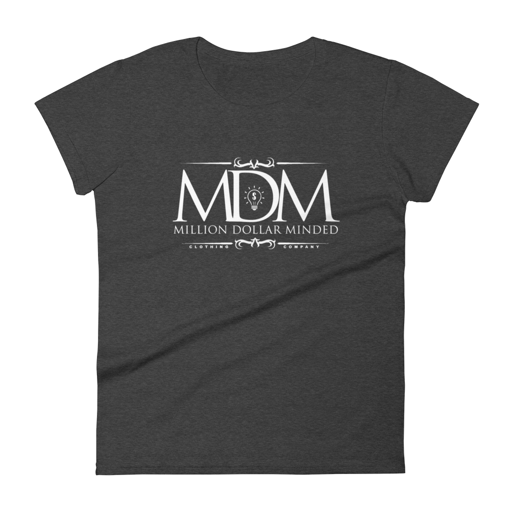 MDM Classy White Text Women's Short-Sleeve T-Shirt