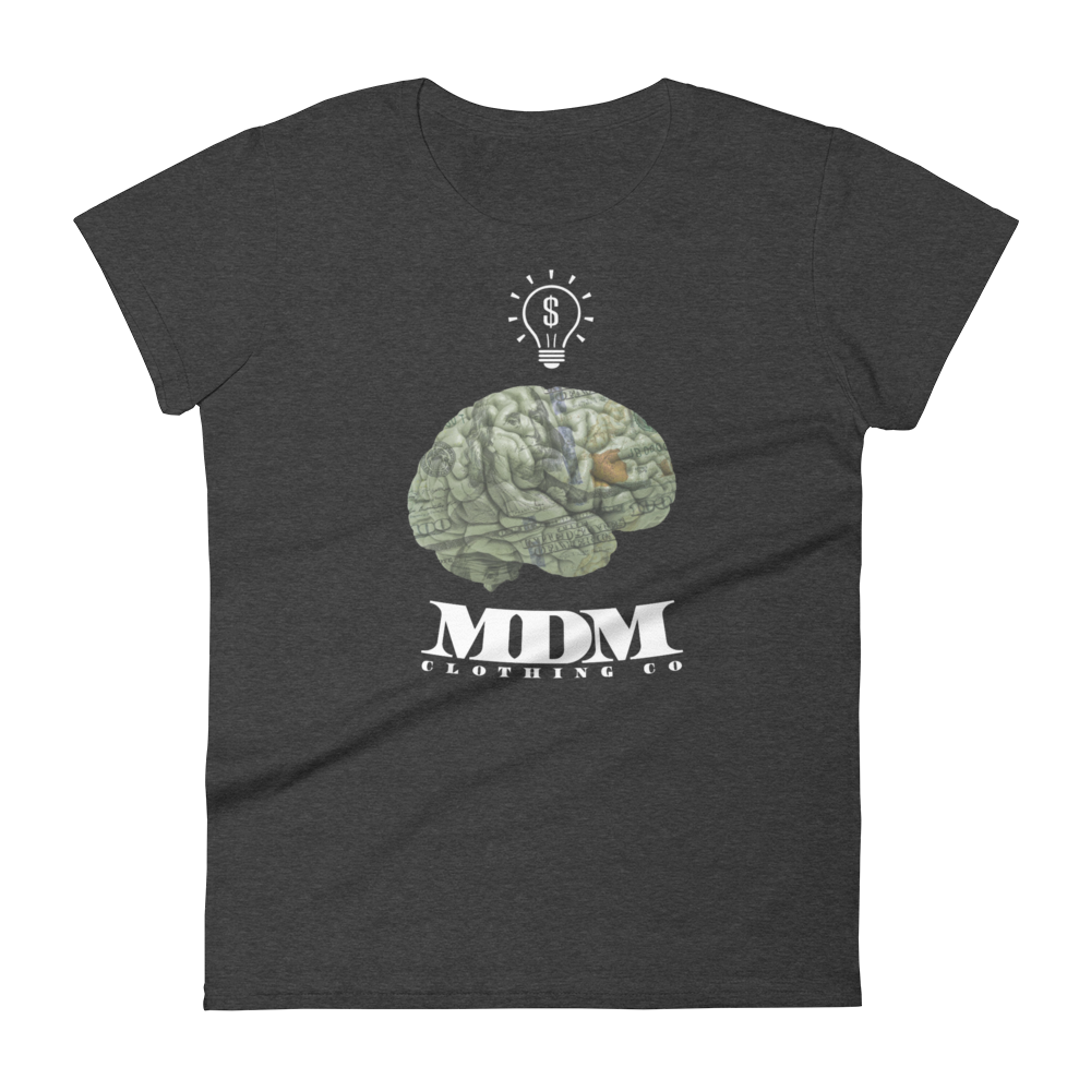 MDM Money On My Mind White Text Women's Short-Sleeve T-Shirt