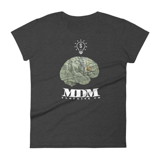 MDM Money On My Mind White Text Women's Short-Sleeve T-Shirt