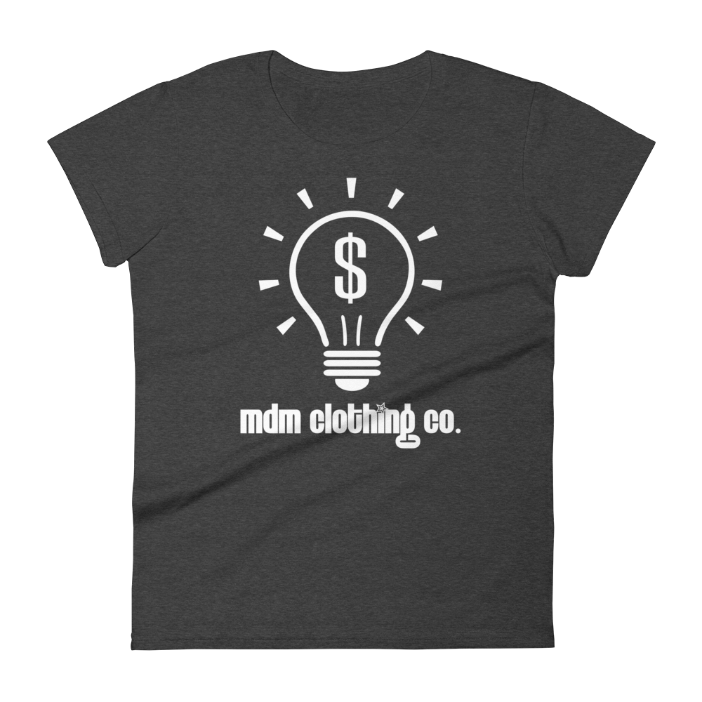 MDM Clothing Co. White Text Women's Short-Sleeve T-Shirt
