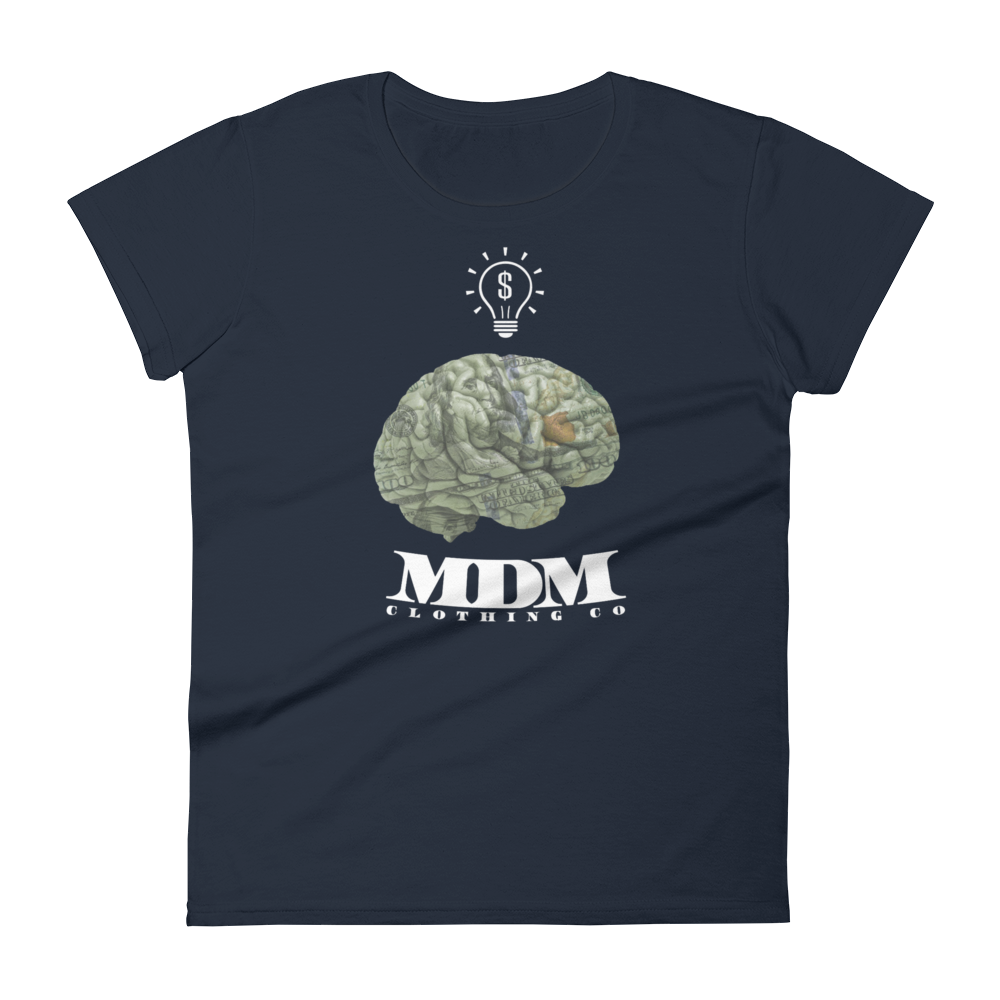 MDM Money On My Mind White Text Women's Short-Sleeve T-Shirt