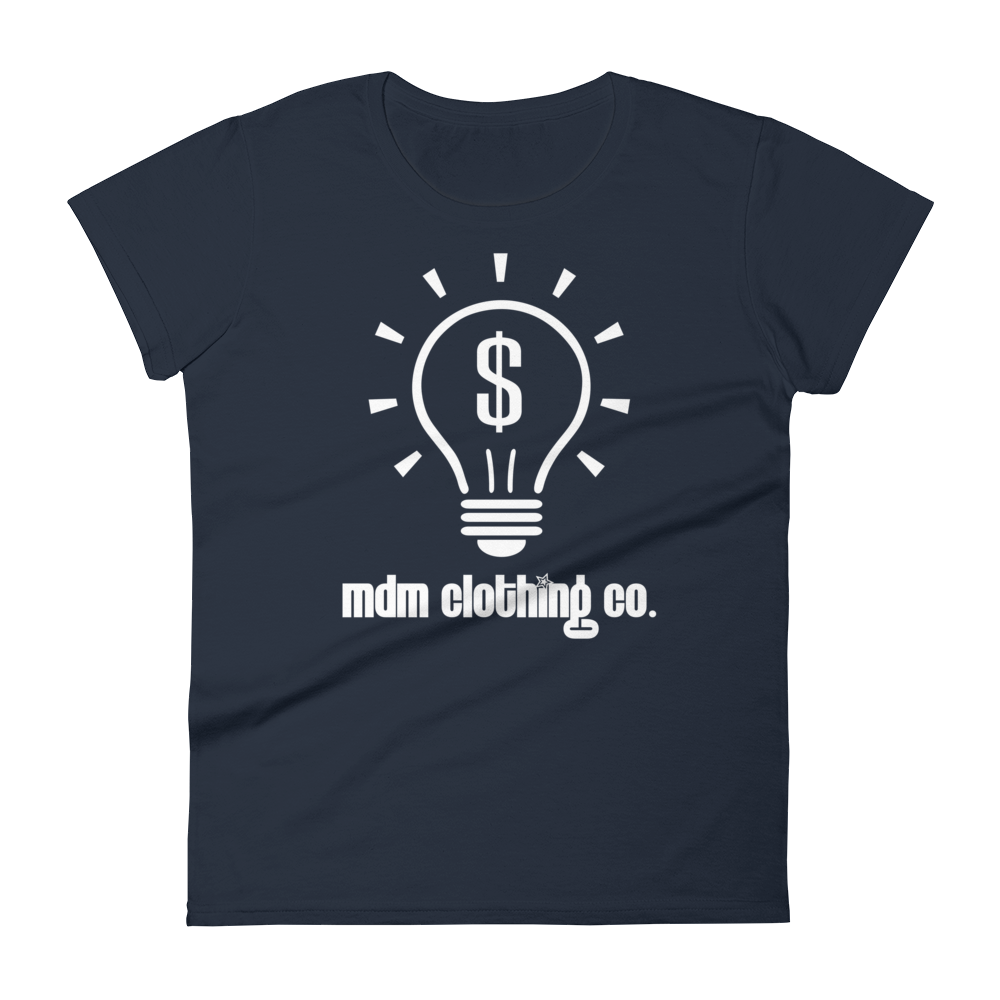 MDM Clothing Co. White Text Women's Short-Sleeve T-Shirt