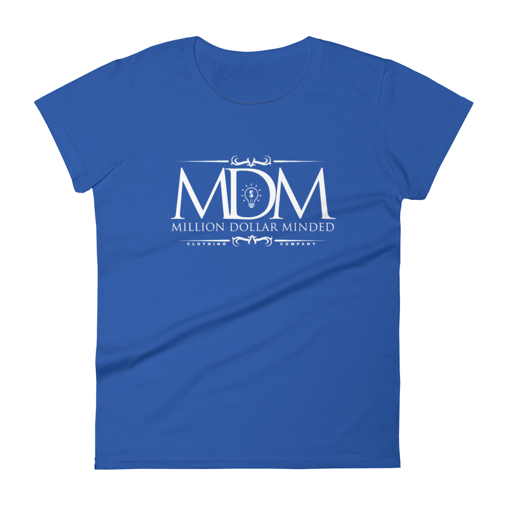 MDM Classy White Text Women's Short-Sleeve T-Shirt