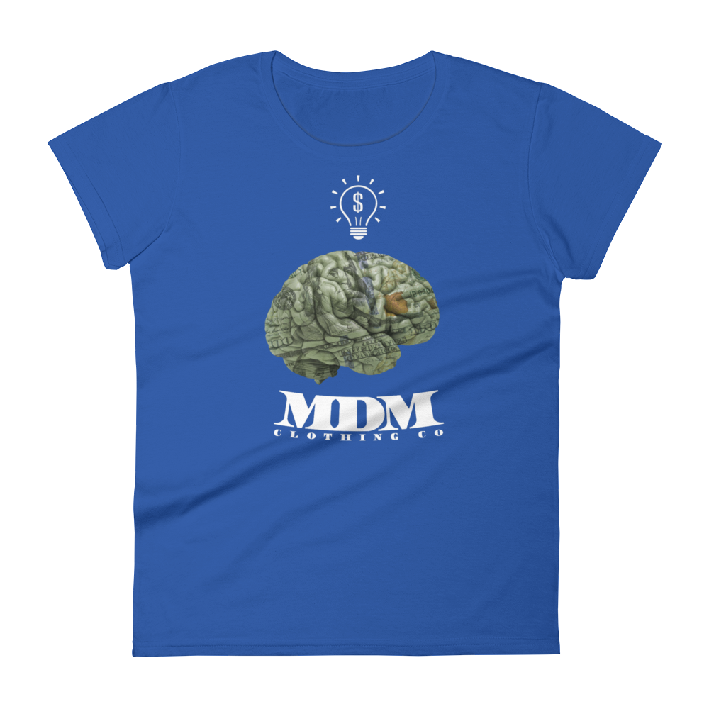 MDM Money On My Mind White Text Women's Short-Sleeve T-Shirt
