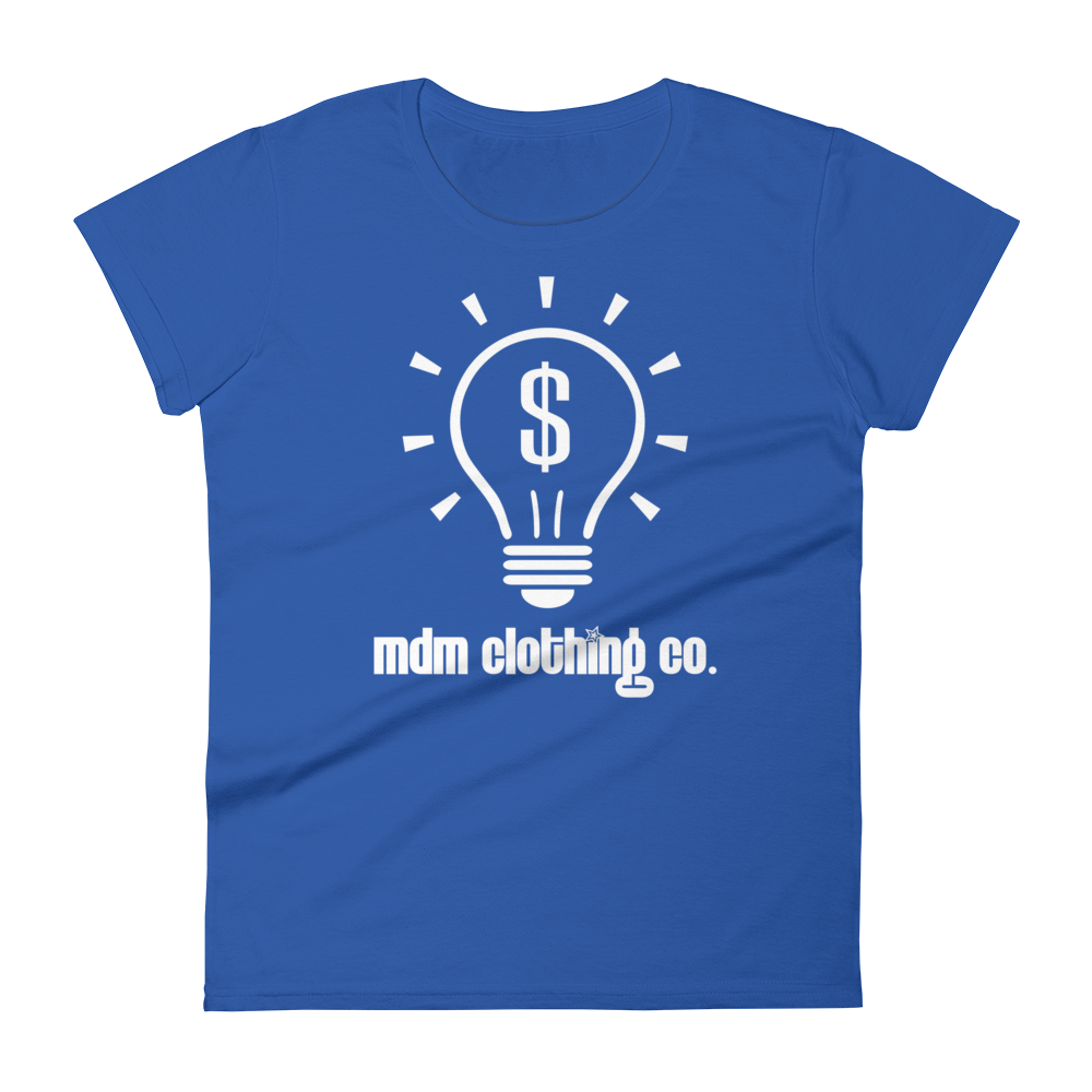MDM Clothing Co. White Text Women's Short-Sleeve T-Shirt