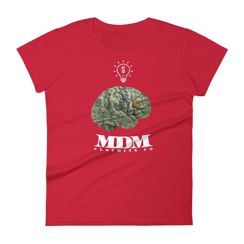 MDM Money On My Mind White Text Women's Short-Sleeve T-Shirt