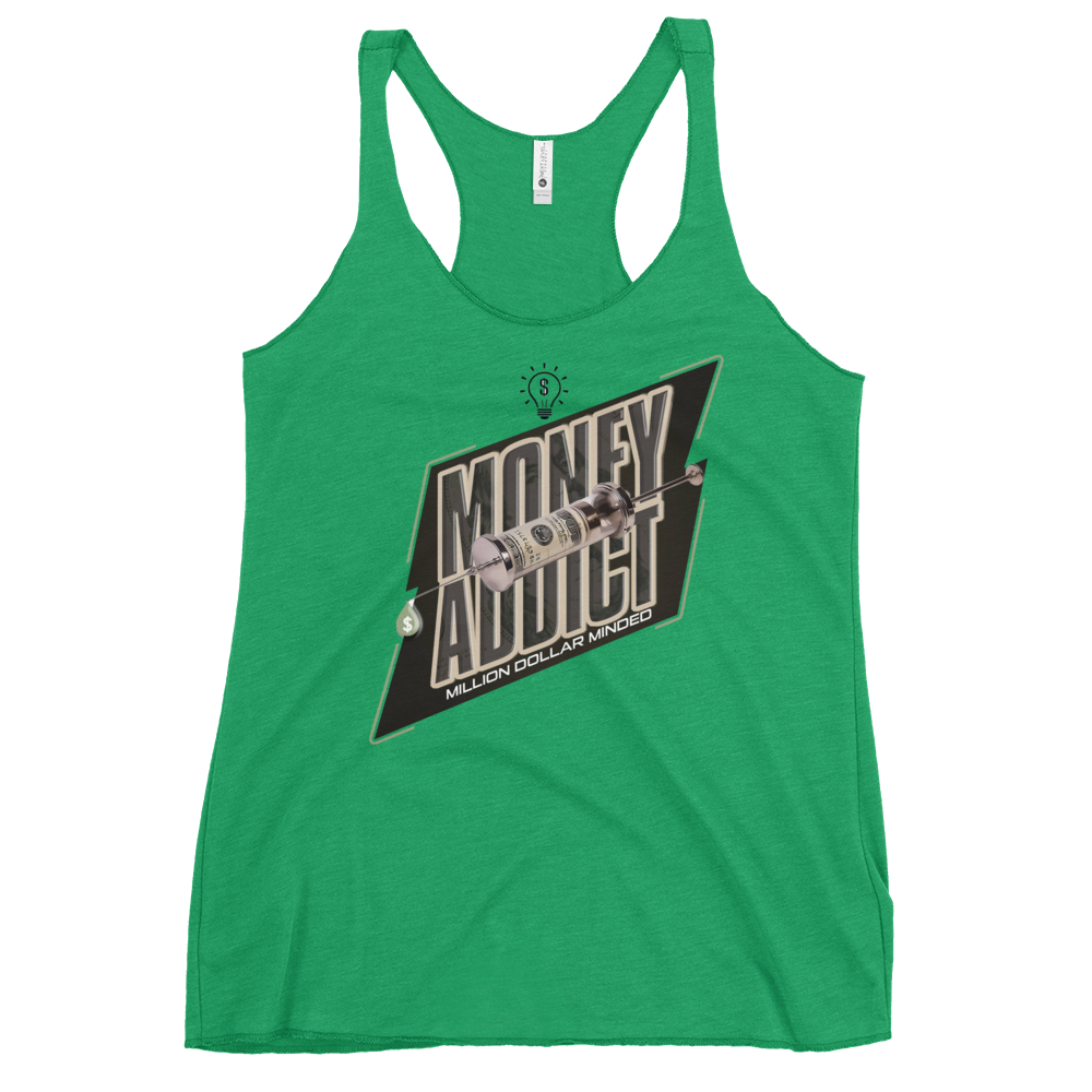 Money Addict Women's Racerback Tank Top