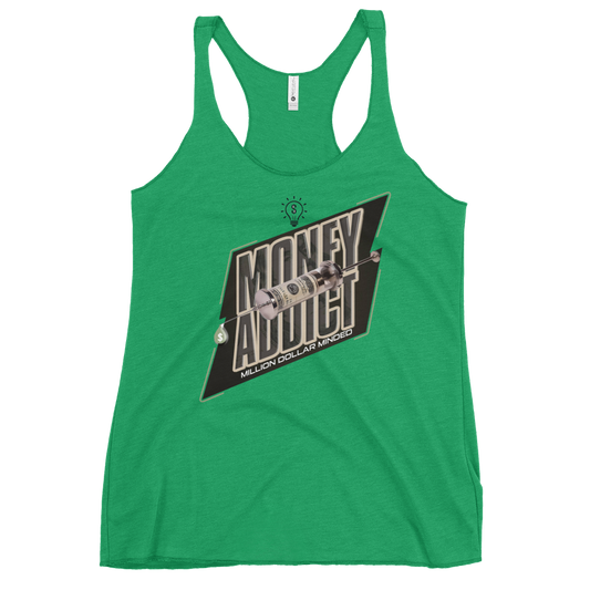 Money Addict Women's Racerback Tank Top