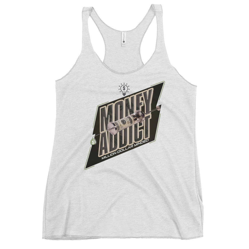 Money Addict Women's Racerback Tank Top