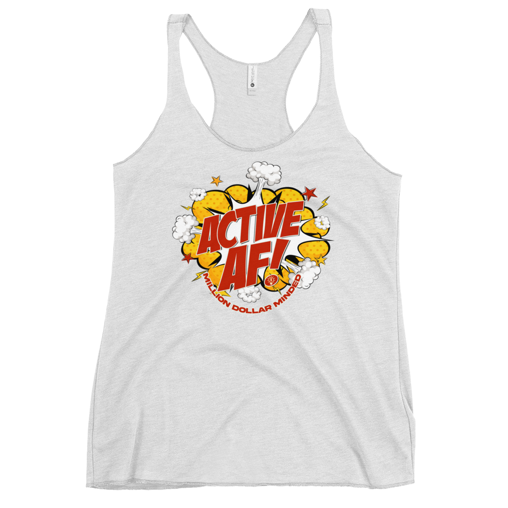 Active AF Animated Women's Racerback Tank Top