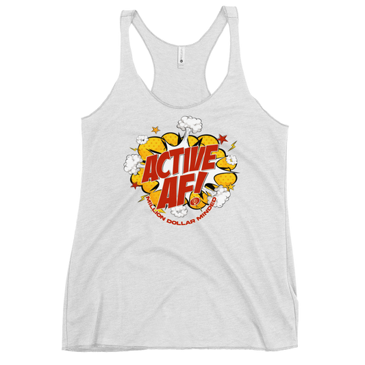 Active AF Animated Women's Racerback Tank Top