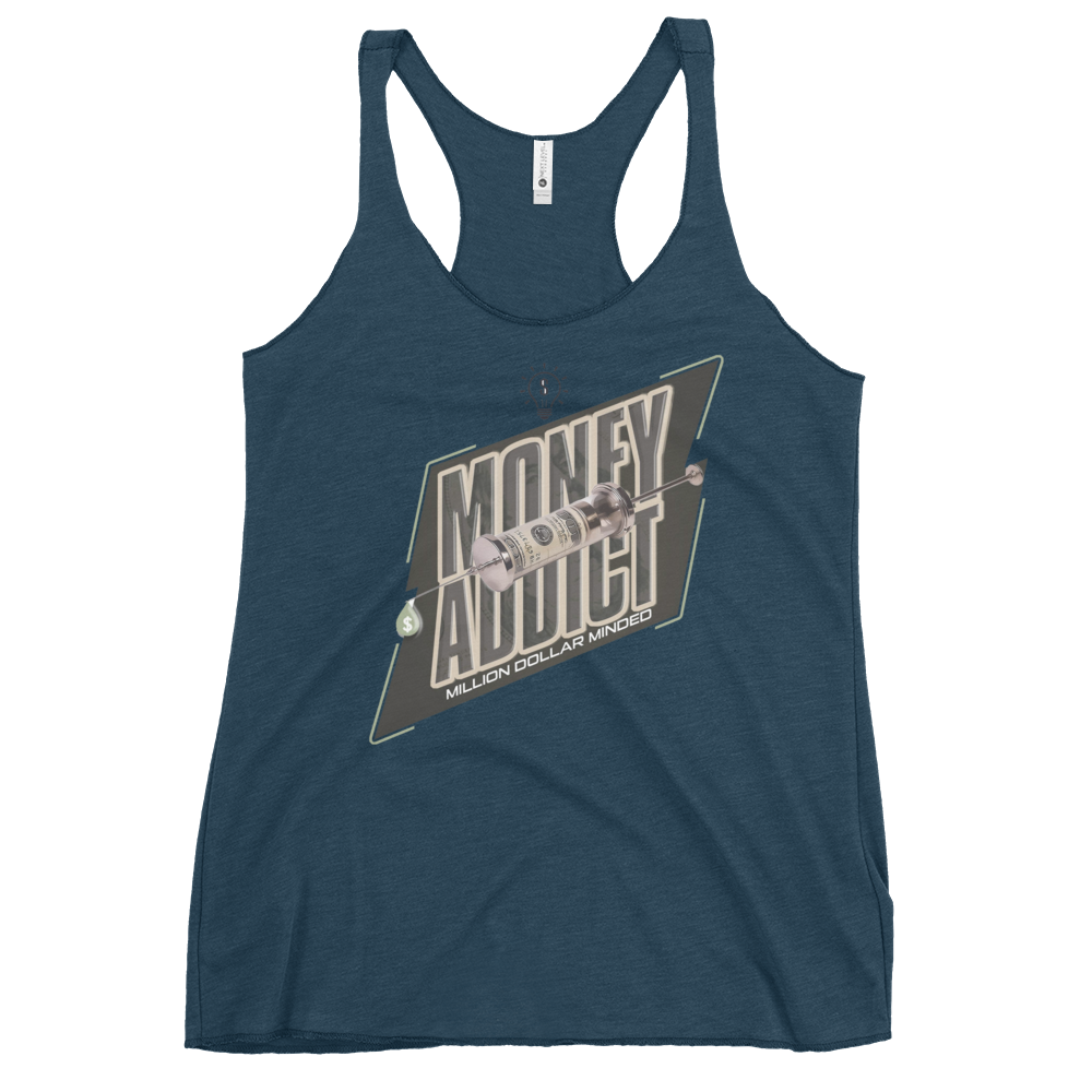 Money Addict Women's Racerback Tank Top