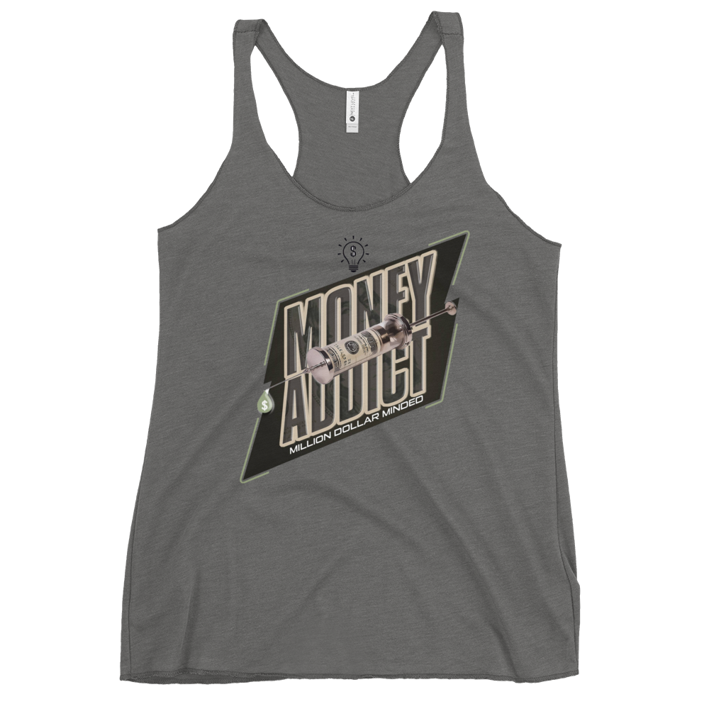 Money Addict Women's Racerback Tank Top