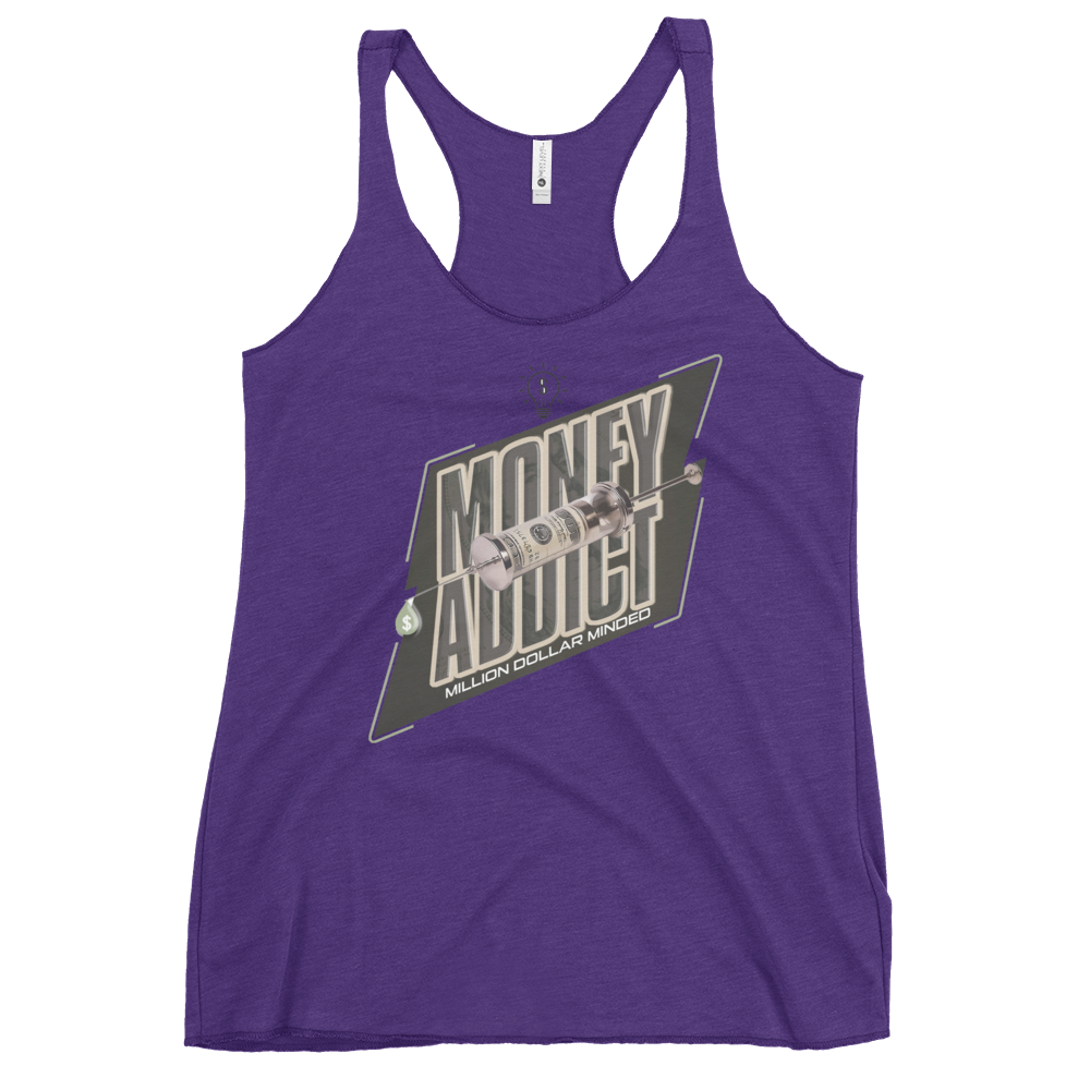 Money Addict Women's Racerback Tank Top