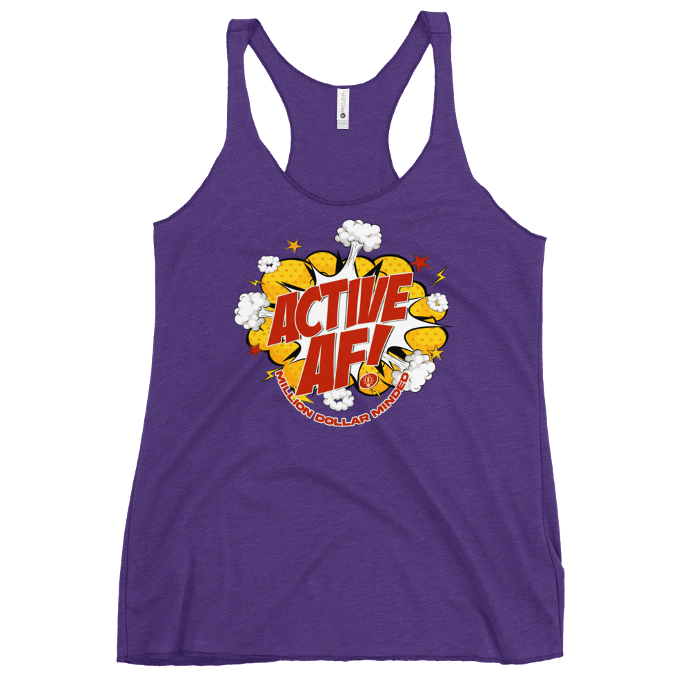 Active AF Animated Women's Racerback Tank Top