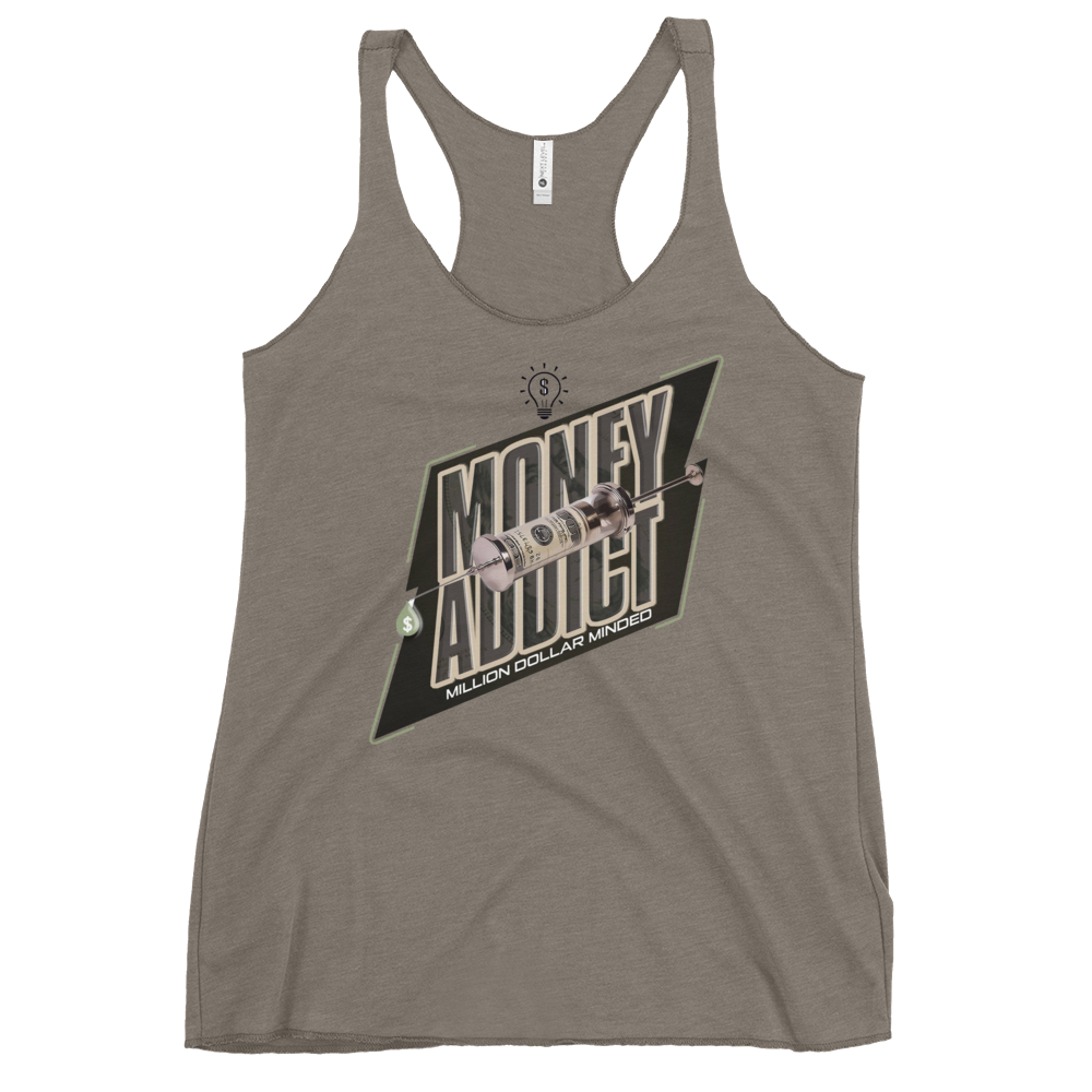 Money Addict Women's Racerback Tank Top