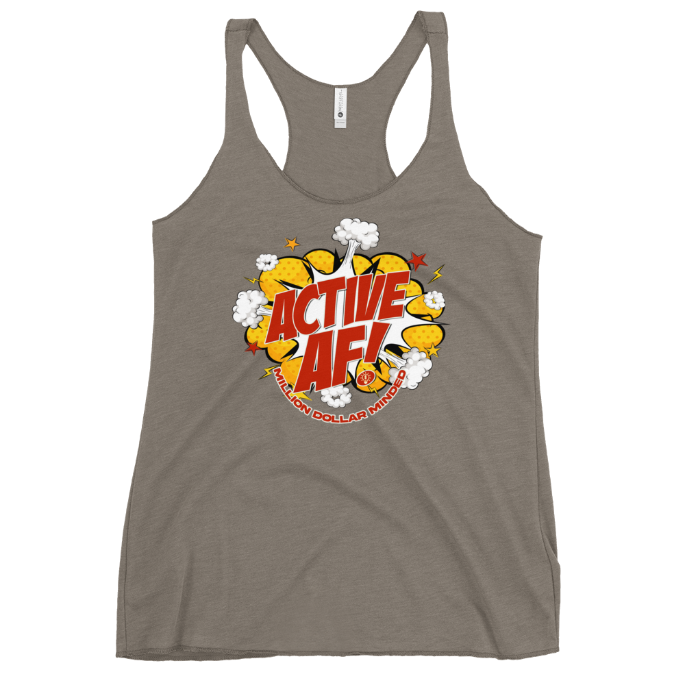 Active AF Animated Women's Racerback Tank Top